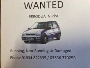 Perodua Nippa 0.8 PARTS ONLY Hatchback Petrol White at Knightcott Motors Weston-Super-Mare